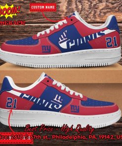 NFL New York Giants Personalized Nike Air Force Sneakers