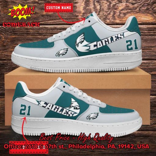 NFL Philadelphia Eagles Personalized Nike Air Force Sneakers