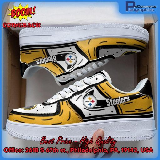 NFL Pittsburgh Steelers Nike Air Force 1 Shoes