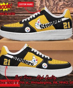 NFL Pittsburgh Steelers Personalized Nike Air Force Sneakers