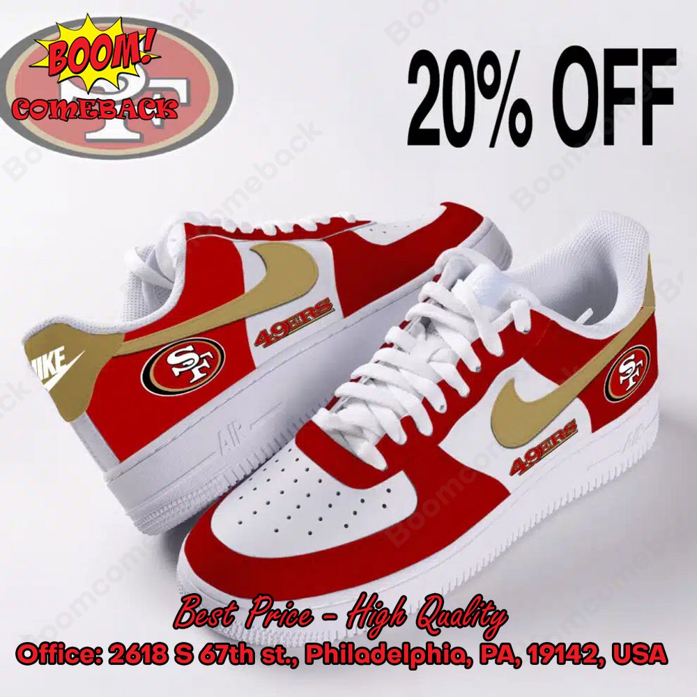 HOT San Francisco 49ers shoes Custom Air Force Sneakers for fans