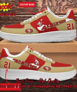 NFL San Francisco 49ers Personalized Nike Air Force Sneakers