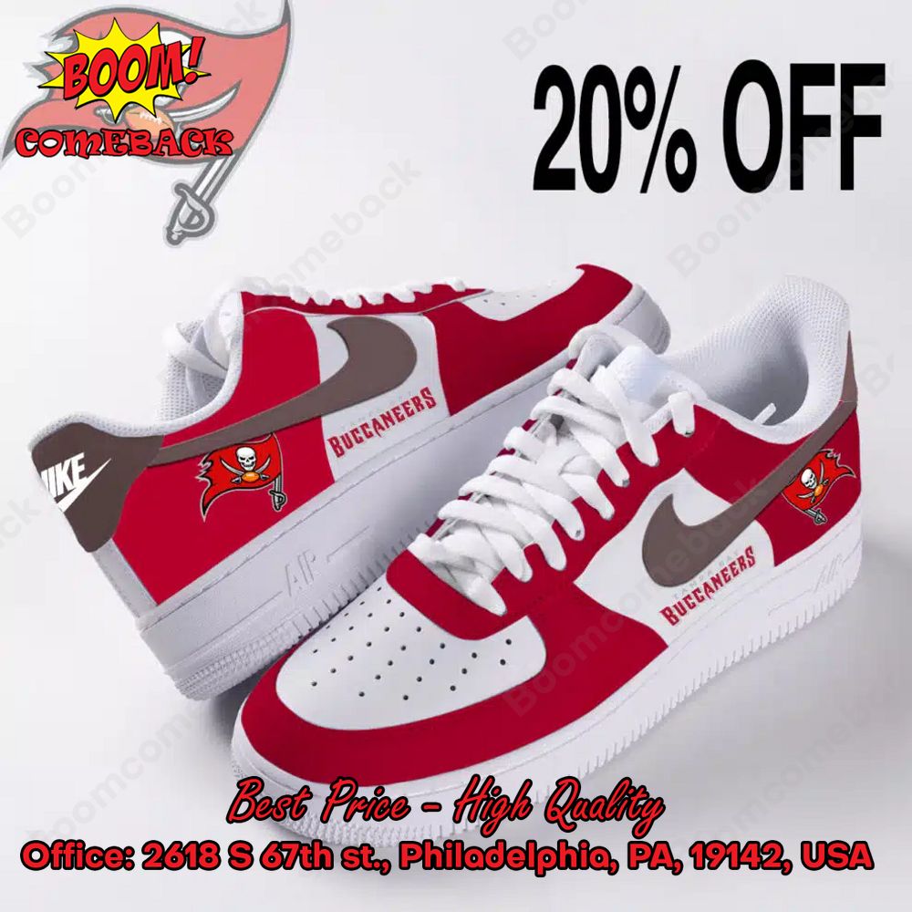 NFL Tampa Bay Buccaneers Logo Nike Air Force Sneakers