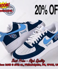 NFL Tennessee Titans Logo Nike Air Force Sneakers