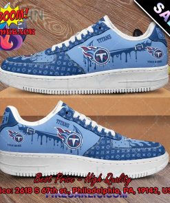 NFL Tennessee Titans Louis Vuitton Theme Custom Nike Air Force Sneakers