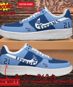 NFL Tennessee Titans Personalized Nike Air Force Sneakers