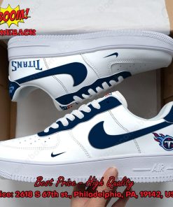 NFL Tennessee Titans White Nike Air Force Sneakers