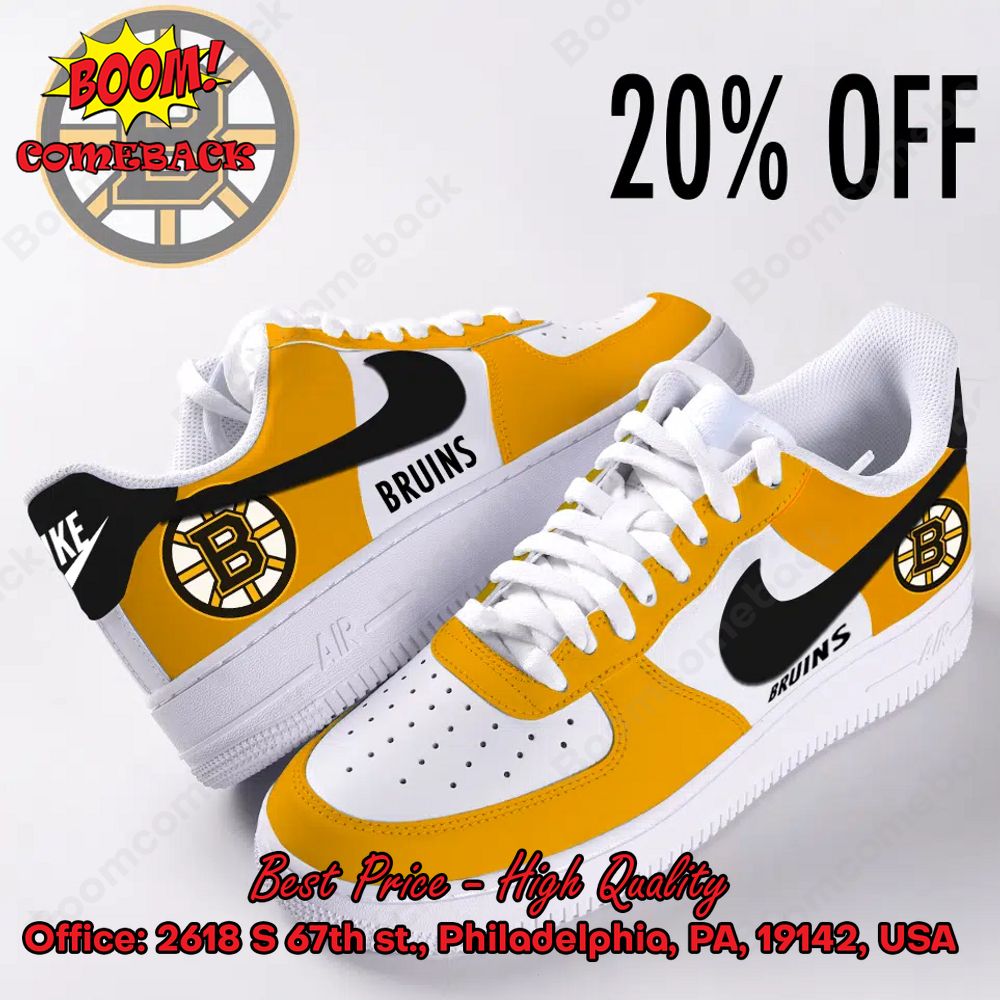 NHL Boston Bruins Trending Nike Air Force Sneakers