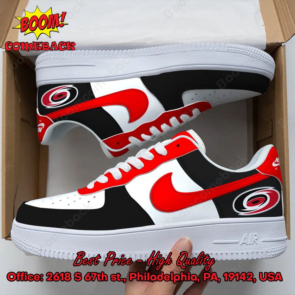 NHL Carolina Hurricanes Luxury Nike Air Force Sneakers