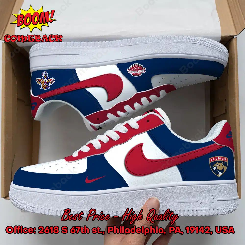 NHL Eastern Florida Panthers Logo Nike Air Force Sneakers