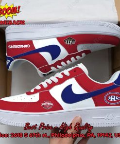 NHL Eastern Montreal Canadiens Nike Air Force Sneakers
