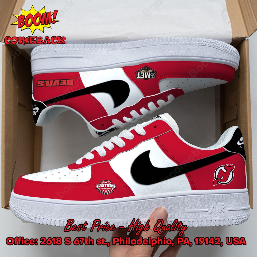 NHL Eastern New Jersey Devils Nike Air Force Sneakers