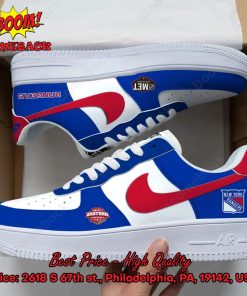 NHL Eastern New York Rangers Nike Air Force Sneakers