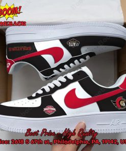 NHL Eastern Ottawa Senators Nike Air Force Sneakers