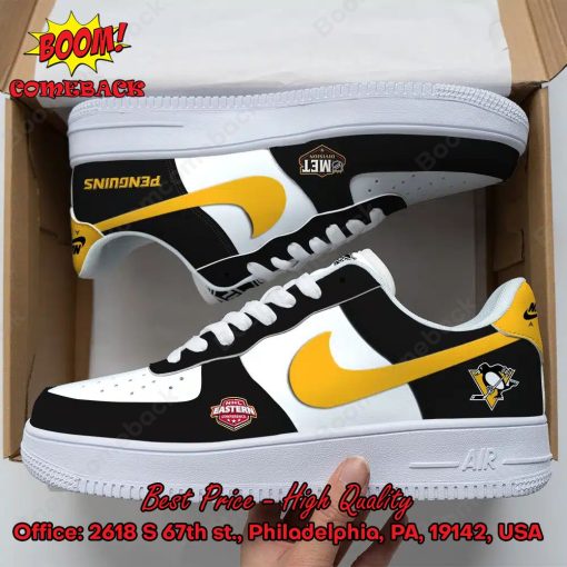 NHL Eastern Pittsburgh Penguins Nike Air Force Sneakers