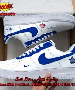 NHL Eastern Toronto Maple Leafs Logo Nike Air Force Sneakers