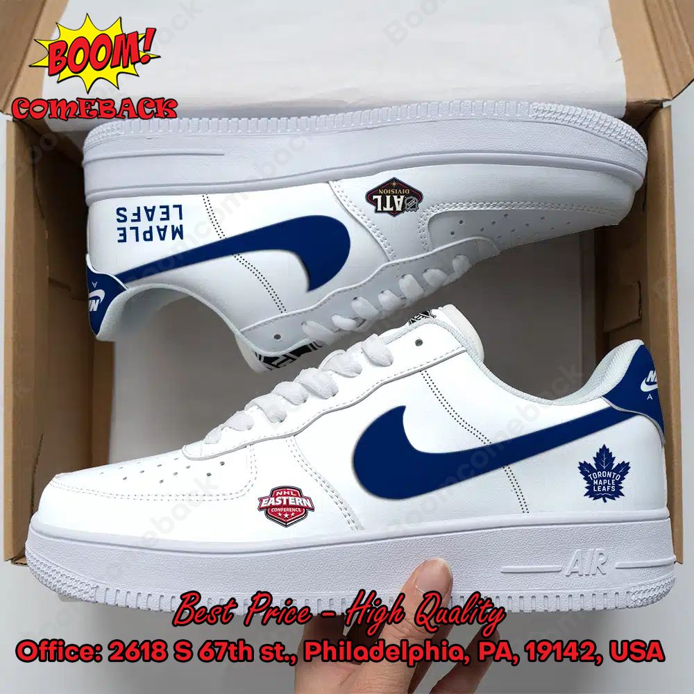 NHL Eastern Toronto Maple Leafs Nike Air Force Sneakers