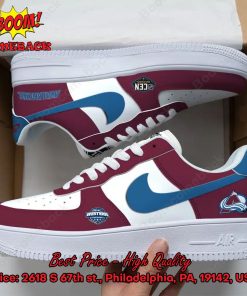NHL Western Colorado Avalanche Nike Air Force Sneakers