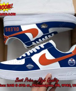 NHL Western Edmonton Oilers Nike Air Force Sneakers