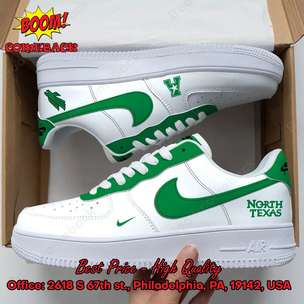 North Texas Mean Green NCAA Nike Air Force Sneakers