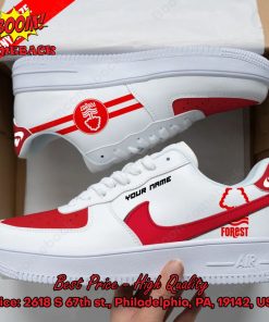 Nottingham Forest Personalized Name Nike Air Force Sneakers
