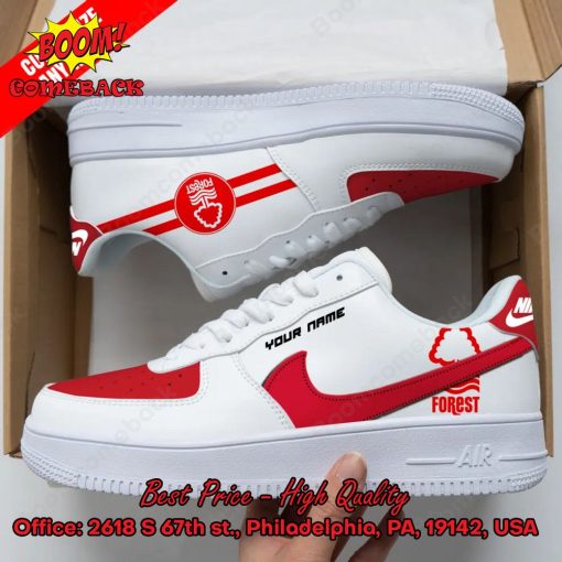 Nottingham Forest Personalized Name Nike Air Force Sneakers