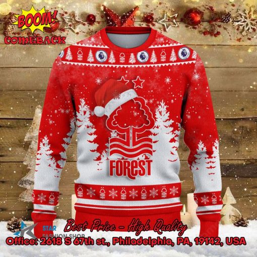 Nottingham Forest Santa Hat Ugly Christmas Sweater