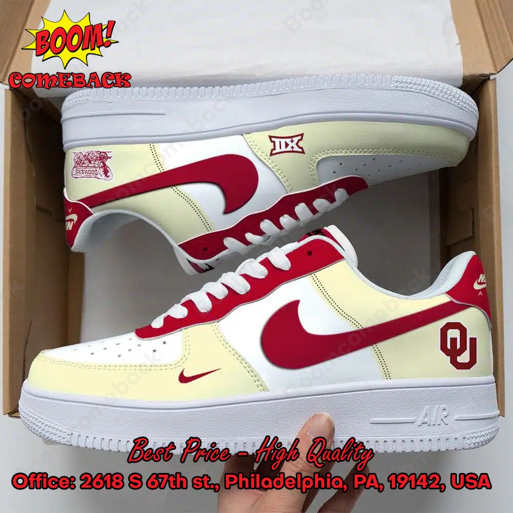 Oklahoma Sooners NCAA Nike Air Force Sneakers