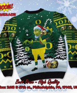 oregon ducks grinch candy cane ugly christmas sweater 3 xF5RH