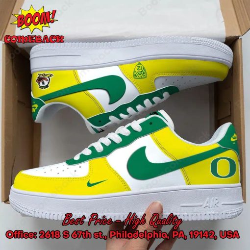 Oregon Ducks NCAA Nike Air Force Sneakers