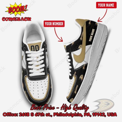 Personalized NHL Anaheim Ducks Nike Air Force Sneakers