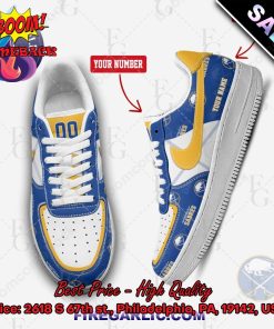 Personalized NHL Buffalo Sabres Nike Air Force Sneakers