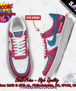 Personalized NHL Colorado Avalanche Nike Air Force Sneakers