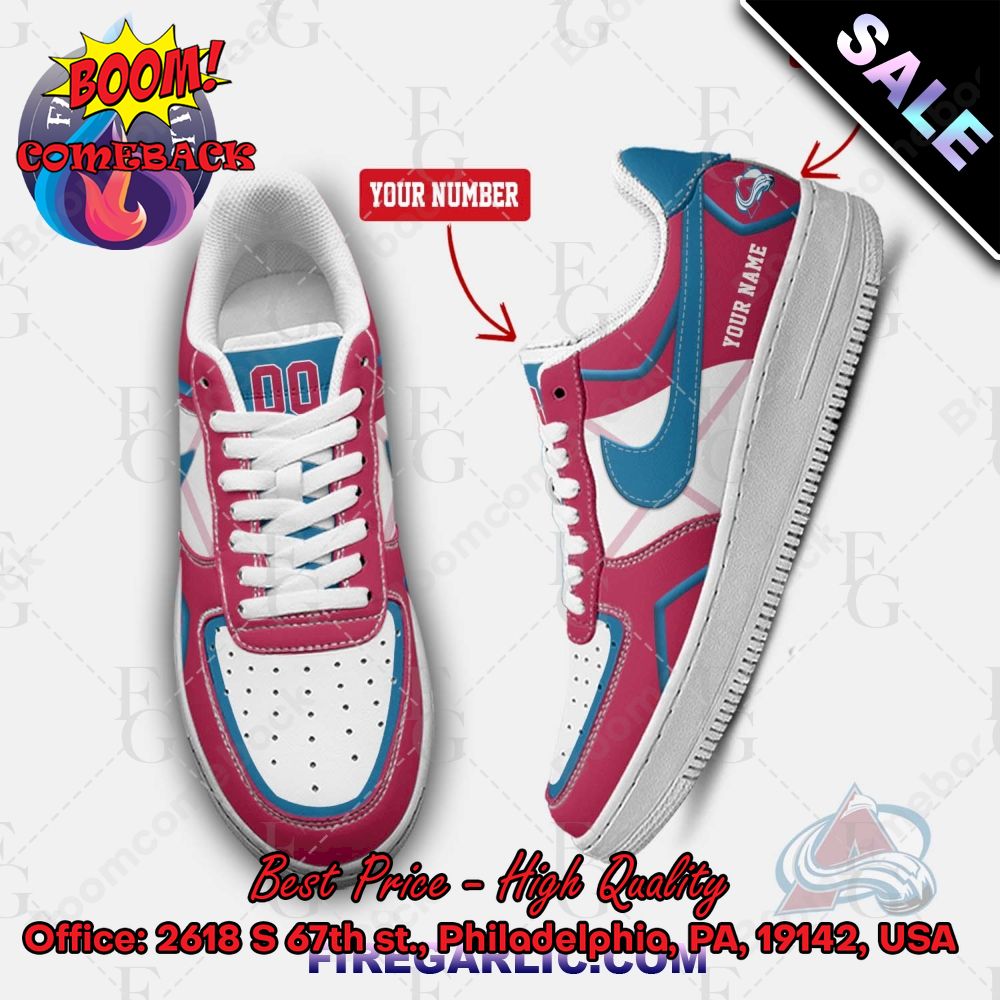 Personalized NHL Chicago Blackhawks Nike Air Force Sneakers