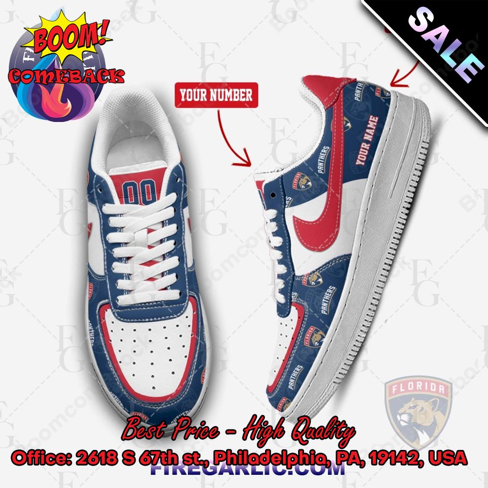 Personalized NHL Edmonton Oilers Nike Air Force Sneakers