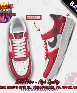 Personalized NHL New Jersey Devils Nike Air Force Sneakers