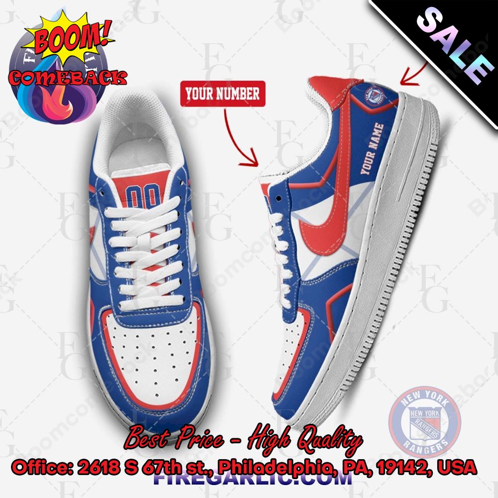 Personalized NHL New York Islanders Nike Air Force Sneakers