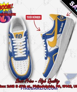 Personalized NHL St. Louis Blues Nike Air Force Sneakers