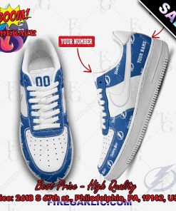 Personalized NHL Tampa Bay Lightning Nike Air Force Sneakers