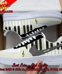 Piano Personalized Name Nike Air Force Sneakers