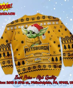 pittsburgh steelers baby yoda santa hat ugly christmas sweater 3 MwS71