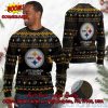 Pittsburgh Steelers Disney Characters Personalized Name Ugly Christmas Sweater