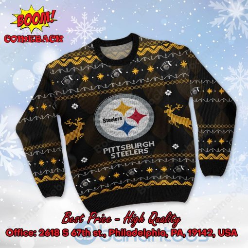 Pittsburgh Steelers Big Logo Ugly Christmas Sweater