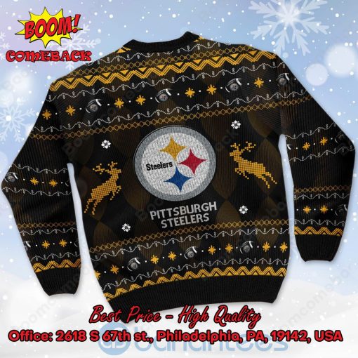 Pittsburgh Steelers Big Logo Ugly Christmas Sweater