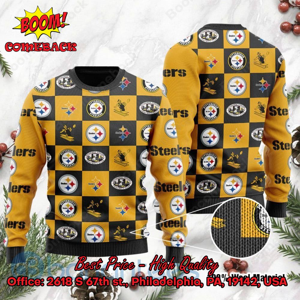 Pittsburgh Steelers Logos Ugly Christmas Sweater