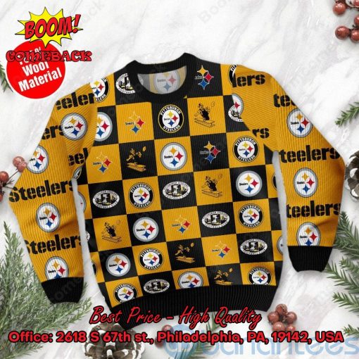 Pittsburgh Steelers Logos Ugly Christmas Sweater