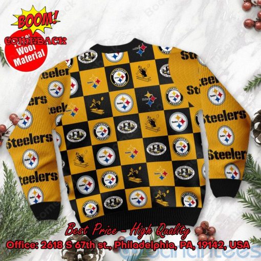 Pittsburgh Steelers Logos Ugly Christmas Sweater