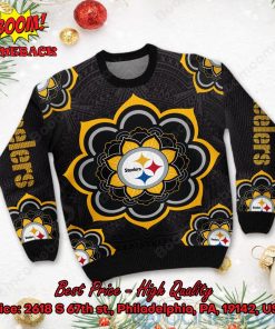 Pittsburgh Steelers Mandala Ugly Christmas Sweater