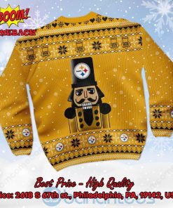 pittsburgh steelers nutcracker not a player i just crush alot ugly christmas sweater 3 A9gmY