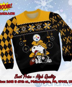 pittsburgh steelers peanuts snoopy ugly christmas sweater 2 fighf
